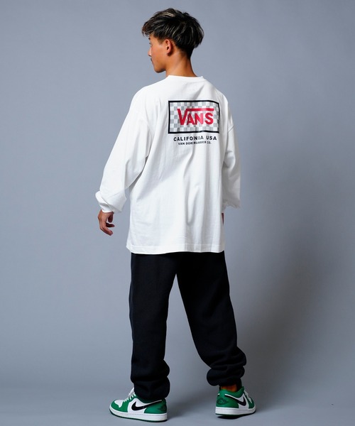 VANS(バンズ)の「【ムラサキスポーツ別注】VANS/バンズ チェッカーフラッグ バックプリントロンT 122K1020423(Tシャツ/カットソー・メンズ・ホワイト/ブラック/グレー・M/L/XL/XXL)」の12枚目の写真