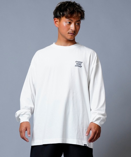 VANS(バンズ)の「【ムラサキスポーツ別注】VANS/バンズ チェッカーフラッグ バックプリントロンT 122K1020423(Tシャツ/カットソー・メンズ・ホワイト/ブラック/グレー・M/L/XL/XXL)」の4枚目の写真