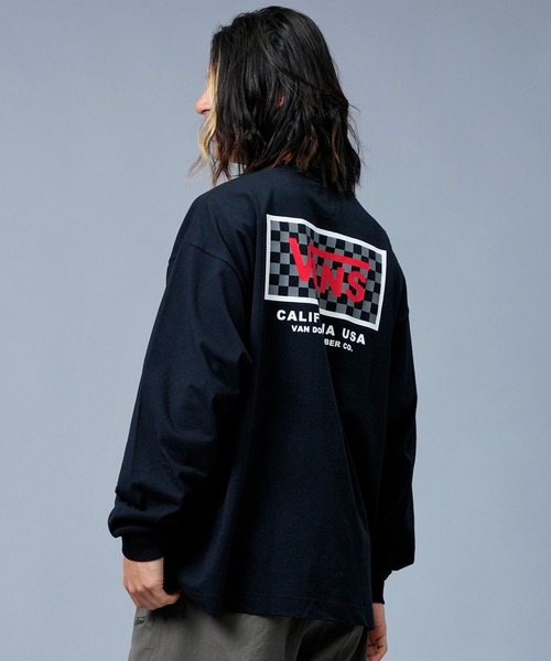 VANS(バンズ)の「【ムラサキスポーツ別注】VANS/バンズ チェッカーフラッグ バックプリントロンT 122K1020423(Tシャツ/カットソー・メンズ・ホワイト/ブラック/グレー・M/L/XL/XXL)」の15枚目の写真