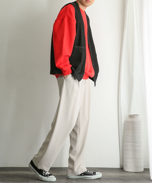 SENSE OF PLACE by URBAN RESEARCH（センスオブプレイスバイアーバンリサーチ）の「『ユニセックス』 Vネックデニムベスト（ベスト・メンズ・ブラック/インディゴブルー・MEDIUM/LARGE）」の18枚目の写真