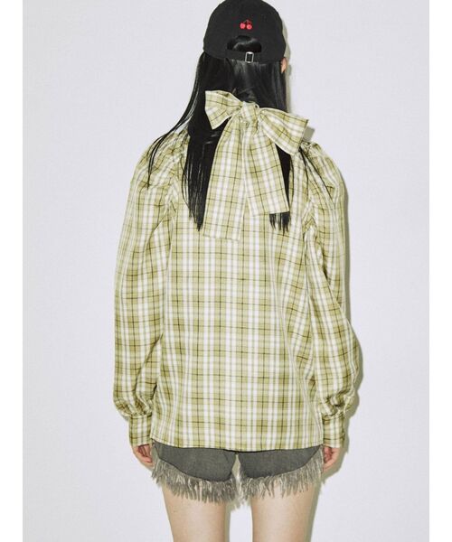 jouetie（ジュエティ）の「ボリュームスリーブリボンタイブラウス（シャツ/ブラウス・レディース・ピンク/イエロー/グリーン/クリア/その他1/その他2/オフホワイト/ブラック・MEDIUM）」の11枚目の写真