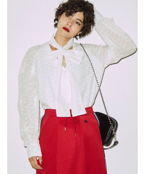 jouetie（ジュエティ）の「ボリュームスリーブリボンタイブラウス（シャツ/ブラウス・レディース・ピンク/イエロー/グリーン/クリア/その他1/その他2/オフホワイト/ブラック・MEDIUM）」の17枚目の写真