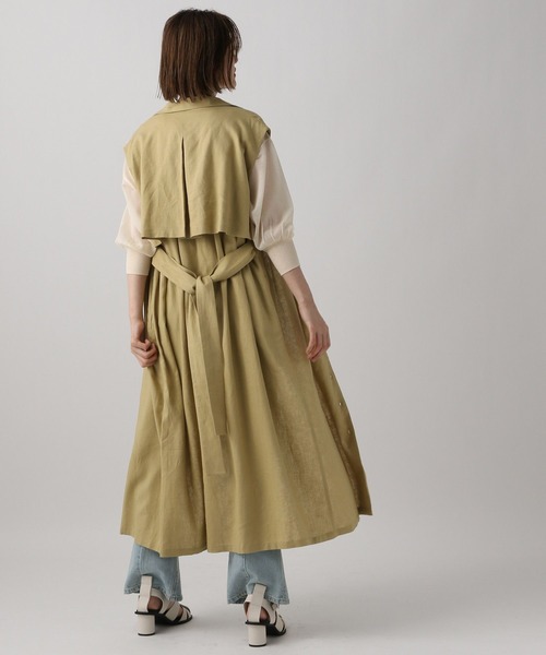 A part by（アパートバイ）の「LiRyレイヤードベストワンピース　297233（ワンピース・レディース・ブラック/ブラウン系その他2/ライトグリーン・FREE）」の5枚目の写真