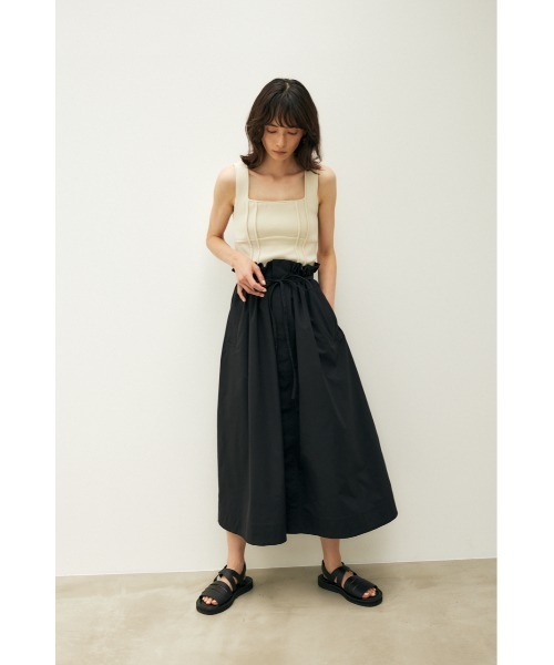 M_（エムアンダーバー）の「【M_】KNIT トップス（タンクトップ・レディース・アイボリー/パープル/ブラック・FREE）」の10枚目の写真