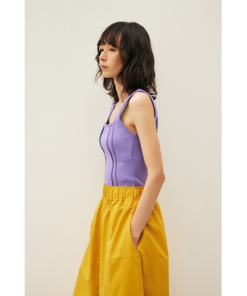 M_（エムアンダーバー）の「【M_】KNIT トップス（タンクトップ・レディース・アイボリー/パープル/ブラック・FREE）」の13枚目の写真