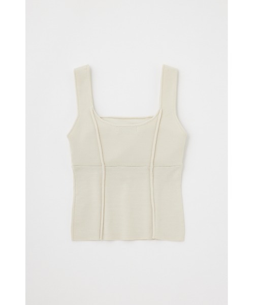 M_（エムアンダーバー）の「【M_】KNIT トップス（タンクトップ・レディース・アイボリー/パープル/ブラック・FREE）」の19枚目の写真