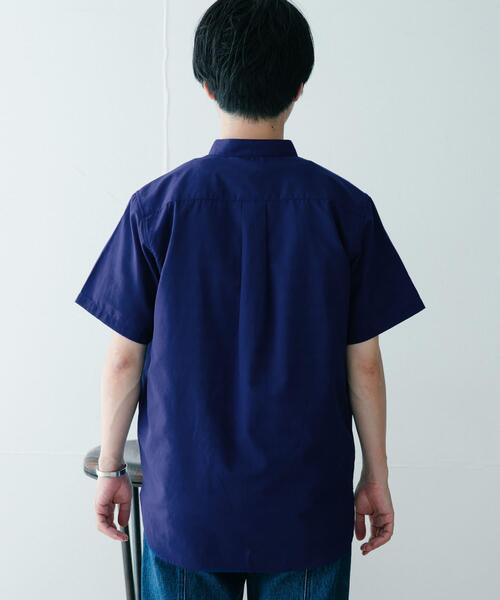 ITEMS URBANRESEARCH（アイテムズ アーバンリサーチ）の「『UR TECH Smart Linen Touch』ハイパフォーマンスリネン バンドカラーシャツ（シャツ/ブラウス・メンズ・ネイビー/グリーン/ストライプ/ロイヤルブルー・MEDIUM/LARGE）」の22枚目の写真