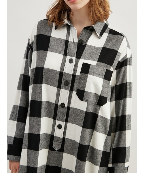 Joel Robuchon チェックネルシャツワンピース JoelRobuchon】チェックネルシャツワンピース