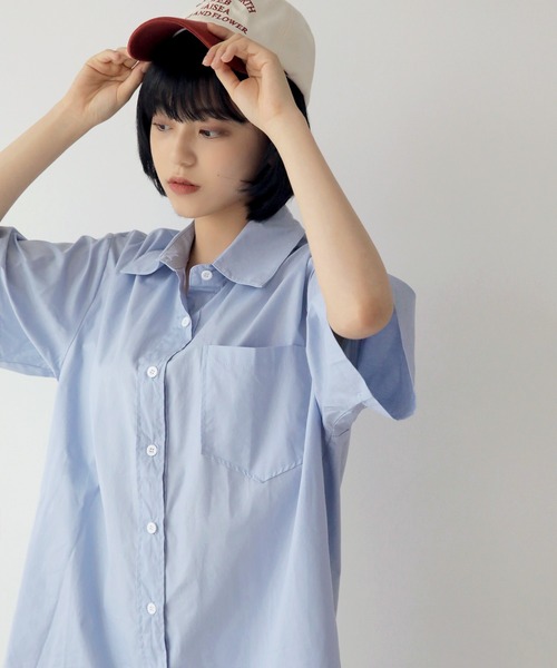 UNE MANSION(ユヌマンション)の「シャツワンピース(ワンピース・レディース・スカイブルー/イエロー/アイボリー・FREE)」の17枚目の写真