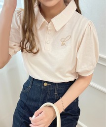 apres jour | ちびロゴパフスリーブポロTシャツ【ZOZOTOWN限定アイテム】(ポロシャツ)