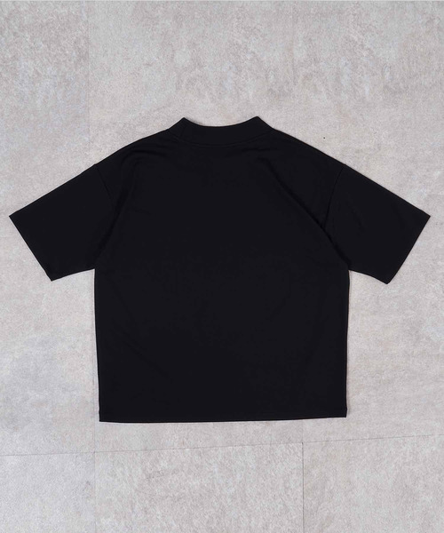 NIDO（ニド）の「if×NIDOモックネック半袖Ｔ（Tシャツ/カットソー・メンズ・グレイッシュベージュ/チャコールグレー・LARGE/MEDIUM）」の16枚目の写真