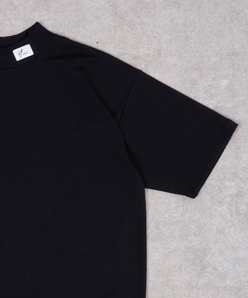 NIDO（ニド）の「if×NIDOモックネック半袖Ｔ（Tシャツ/カットソー・メンズ・グレイッシュベージュ/チャコールグレー・LARGE/MEDIUM）」の19枚目の写真