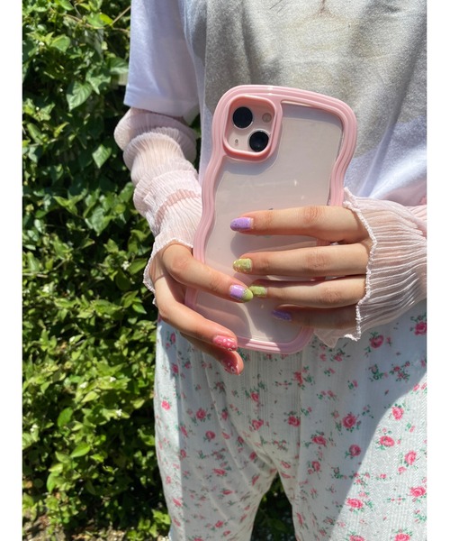 WC（ダブル シー）の「ウェーブiphoneケース（スマホグッズ・レディース・ホワイト/サックスブルー/ピンク/ライトパープル・1/2）」の8枚目の写真
