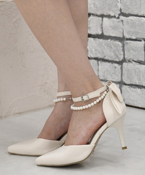 NOFALL（ノーフォール）の「バックリボンパールストラップパンプス（パンプス・レディース・ブラック/アイボリー/ベージュ系その他2/ブラック系その他・SS/M/S/LL/3L/L）」の17枚目の写真