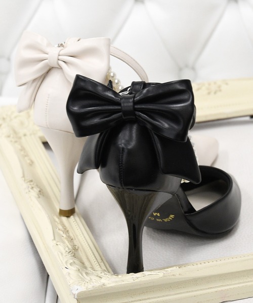 NOFALL（ノーフォール）の「バックリボンパールストラップパンプス（パンプス・レディース・ブラック/アイボリー/ベージュ系その他2/ブラック系その他・SS/M/S/LL/3L/L）」の15枚目の写真