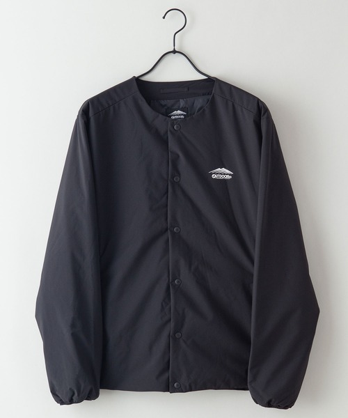 OUTDOOR PRODUCTS(アウトドアプロダクツ)の「【OUTDOOR PRODUCTS/アウトドアプロダクツ】ノーカラー中綿ブルゾン 撥水 防風 ストレッチ 防花粉 紫外線対策機能 ワンポイントブランドロゴ(ブルゾン・メンズ・チャコールグレー/ブラック/カーキ・X-LARGE/LARGE/MEDIUM)」の8枚目の写真