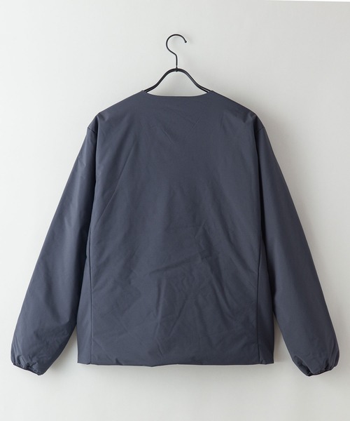 OUTDOOR PRODUCTS(アウトドアプロダクツ)の「【OUTDOOR PRODUCTS/アウトドアプロダクツ】ノーカラー中綿ブルゾン 撥水 防風 ストレッチ 防花粉 紫外線対策機能 ワンポイントブランドロゴ(ブルゾン・メンズ・チャコールグレー/ブラック/カーキ・X-LARGE/LARGE/MEDIUM)」の7枚目の写真