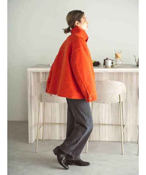 Ungrid（アングリッド）の「スライバーショートブルゾン（ブルゾン・レディース・ライトグレー/グリーン/オレンジ・FREE）」の11枚目の写真