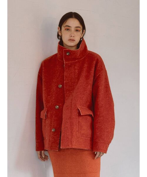 Ungrid（アングリッド）の「スライバーショートブルゾン（ブルゾン・レディース・ライトグレー/グリーン/オレンジ・FREE）」の14枚目の写真