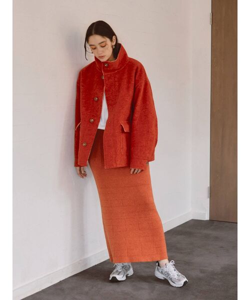 Ungrid（アングリッド）の「スライバーショートブルゾン（ブルゾン・レディース・ライトグレー/グリーン/オレンジ・FREE）」の17枚目の写真