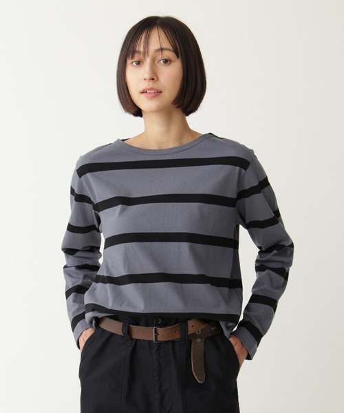 MHL.（エムエイチエル）の「WIDE STRIPE DRY JERSEY（Tシャツ