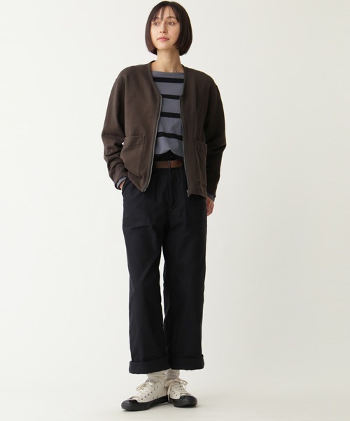 MHL.(エムエイチエル)の「WIDE STRIPE DRY JERSEY(Tシャツ/カットソー・レディース・ブルー/ネイビー・2)」の10枚目の写真