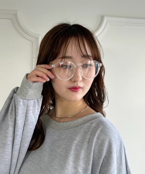Loueme(ルエム)の「ラウンド伊達メガネ(メガネ・レディース・ブラック/その他1・FREE)」の13枚目の写真
