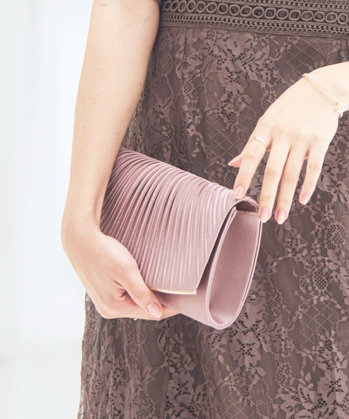 DRESS PLUS(ドレスプラス)の「ハンドバッグ クラッチバッグ ショルダーバッグ パーティーバッグ 結婚式(クラッチバッグ・レディース・シルバー/シャンパン/ブラック/ピンク・フリー)」の20枚目の写真