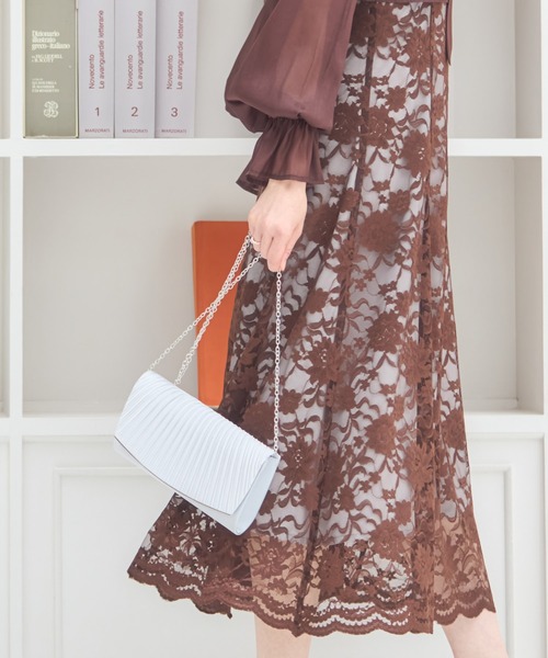 DRESS PLUS(ドレスプラス)の「ハンドバッグ クラッチバッグ ショルダーバッグ パーティーバッグ 結婚式(クラッチバッグ・レディース・シルバー/シャンパン/ブラック/ピンク・フリー)」の18枚目の写真