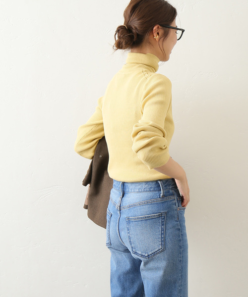 JOURNAL STANDARD relume（ジャーナルスタンダード　レリューム）の「■《追加》スイスオーガニックコットンタートルネックプルオーバー（ニット/セーター・レディース・ホワイト/ブラック/モスグリーン/ブルー/イエロー/オレンジ・FREE）」の22枚目の写真