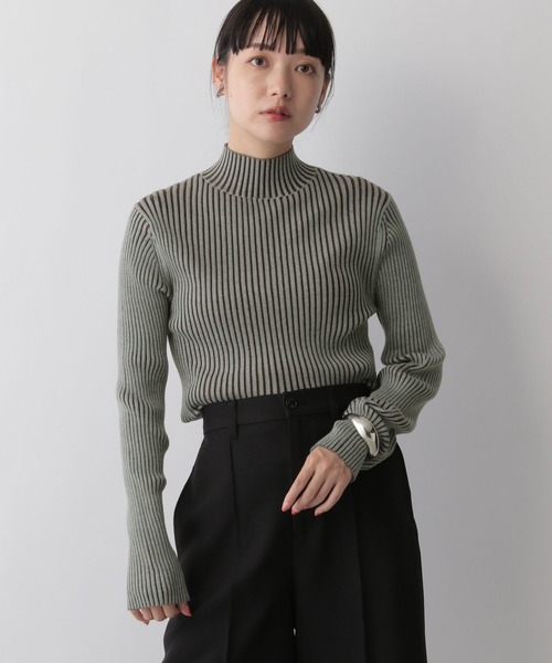 LOWRYS FARM(ローリーズファーム)の「ハイショクハイネックロングスリーブ 296368(ニット/セーター・レディース・ホワイト/ピンク/グリーン・FREE)」の11枚目の写真