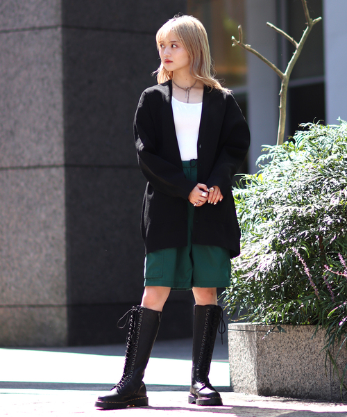 JOINT WORKS（ジョイントワークス）の「カタアゼVネックカーデ（カーディガン/ボレロ・レディース・ホワイト/ブラック/パープル/グリーン・FREE）」の17枚目の写真