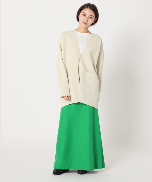 JOINT WORKS（ジョイントワークス）の「カタアゼVネックカーデ（カーディガン/ボレロ・レディース・ホワイト/ブラック/パープル/グリーン・FREE）」の7枚目の写真