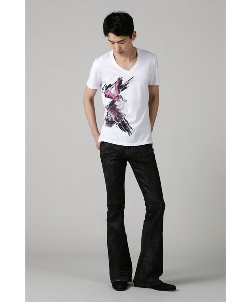 TORNADO MART（トルネードマート）の「TORNADO MART∴イーグルクラウドプリントTシャツ（Tシャツ/カットソー・メンズ・ブラック/ピンク/グリーン・LARGE/LL/MEDIUM）」の6枚目の写真