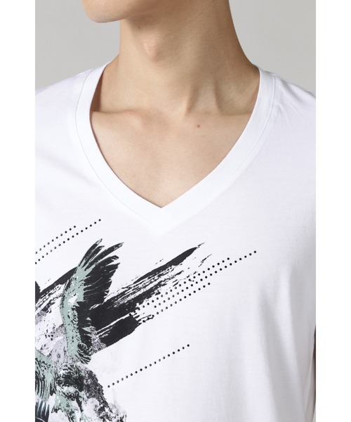 TORNADO MART（トルネードマート）の「TORNADO MART∴イーグルクラウドプリントTシャツ（Tシャツ/カットソー・メンズ・ブラック/ピンク/グリーン・LARGE/LL/MEDIUM）」の11枚目の写真