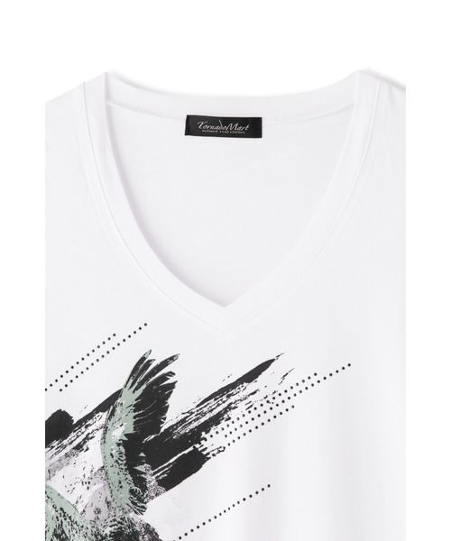 TORNADO MART（トルネードマート）の「TORNADO MART∴イーグルクラウドプリントTシャツ（Tシャツ/カットソー・メンズ・ブラック/ピンク/グリーン・LARGE/LL/MEDIUM）」の15枚目の写真