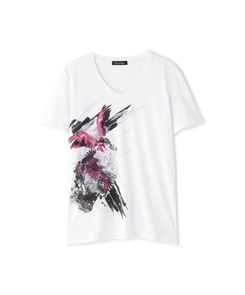 TORNADO MART（トルネードマート）の「TORNADO MART∴イーグルクラウドプリントTシャツ（Tシャツ/カットソー・メンズ・ブラック/ピンク/グリーン・LARGE/LL/MEDIUM）」の21枚目の写真