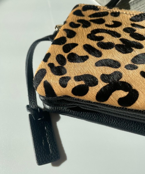 Pal collection（パルコレクション）の「ハラコ風ウォレットバック（ショルダーバッグ・レディース・ホワイト/ホワイト系その他/ブラック系その他・FREE）」の4枚目の写真