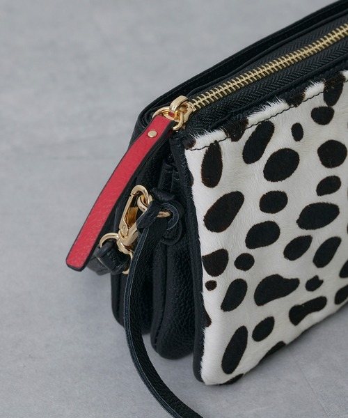 Pal collection（パルコレクション）の「ハラコ風ウォレットバック（ショルダーバッグ・レディース・ホワイト/ホワイト系その他/ブラック系その他・FREE）」の15枚目の写真