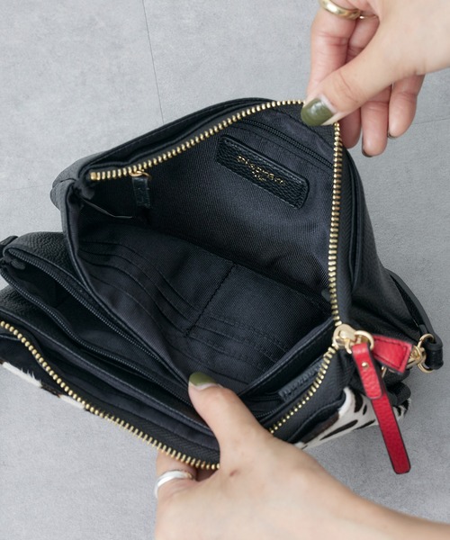 Pal collection（パルコレクション）の「ハラコ風ウォレットバック（ショルダーバッグ・レディース・ホワイト/ホワイト系その他/ブラック系その他・FREE）」の16枚目の写真