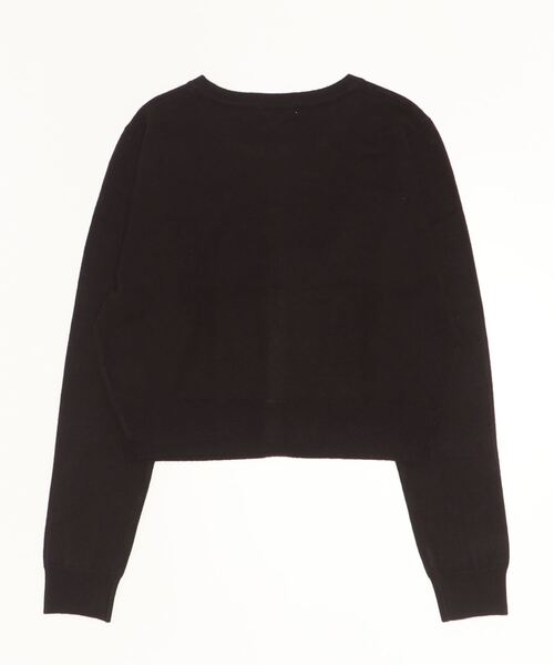 TRUDEA(トルディア)の「ショート丈ニットカーディガン(カーディガン/ボレロ・レディース・モカ/ワイン/ブラック/ホワイト・MEDIUM/LARGE)」の5枚目の写真