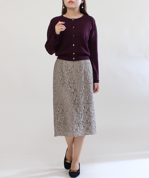 TRUDEA(トルディア)の「ショート丈ニットカーディガン(カーディガン/ボレロ・レディース・モカ/ワイン/ブラック/ホワイト・MEDIUM/LARGE)」の22枚目の写真