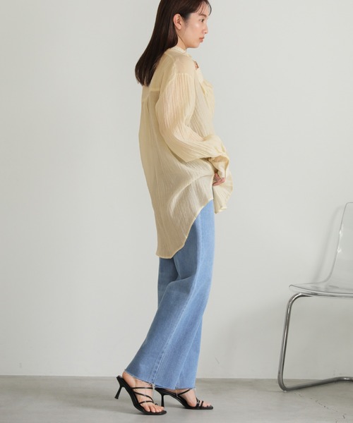 select MOCA（セレクトモカ）の「オーバーサイズシアーシャツ（シャツ