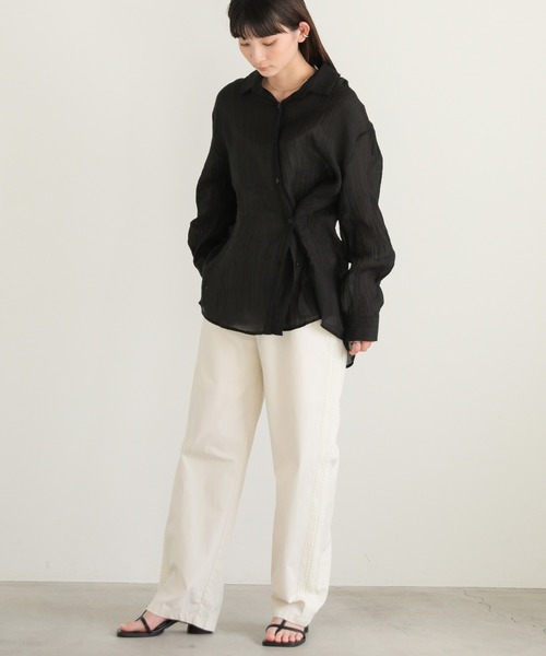 select MOCA（セレクトモカ）の「オーバーサイズシアーシャツ（シャツ