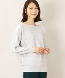 m.f.editorial（エムエフエディトリアル）の「エムエフエディトリアルレディース/m.f.editorial:Women ラメリブニット ドルマンプルオーバー（ニット/セーター）」