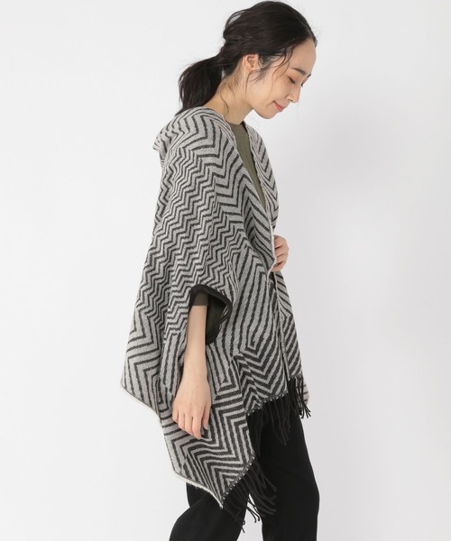 studio CLIP(スタディオクリップ)の「着れちゃうアソートストール(ストール/ショール・レディース・ブラック/ネイビー/ベージュ/グリーン/ブラウン/レッド・FREE)」の2枚目の写真