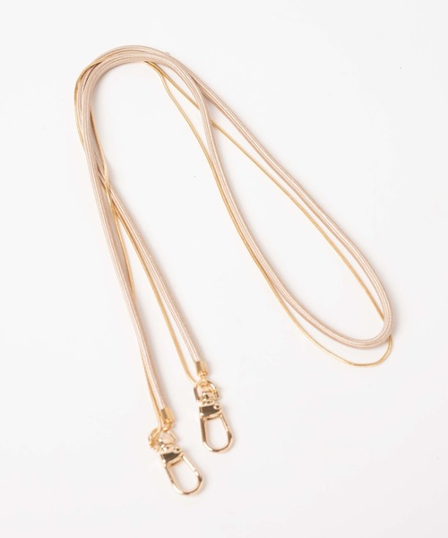 WEGO（ウィゴー）の「WEGO/ロープチェーンストラップ（スマホグッズ・レディース・その他1/パープル/ブラック・FREE）」の4枚目の写真