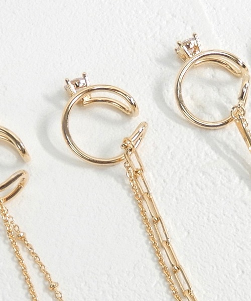 minia（ミニア）の「チェーンイヤーカフ(片耳)（イヤーカフ・レディース・ゴールド系1/ゴールド系2/ゴールド系3/ゴールド系4・FREE）」の15枚目の写真