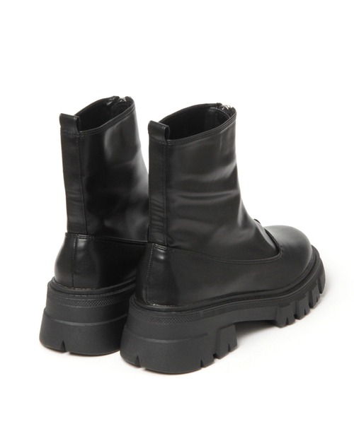 ALAND（エーランド）の「センターZIPショートブーツ 2171293（ブーツ・レディース・オフホワイト/ブラック・SMALL/MEDIUM/LARGE）」の5枚目の写真