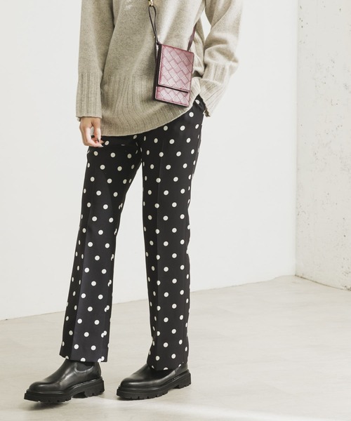 URBAN RESEARCH(アーバンリサーチ)の「ドットプリントスリムイージーパンツ(その他パンツ・レディース・チャコールグレー/ブラック・36/38)」の17枚目の写真
